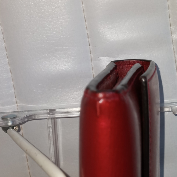 EUC GUCCI  INERLOCKING HEART GG LOGO RED LEATHER LARGE BI-FOLD WALLET - Picture 6 of 14